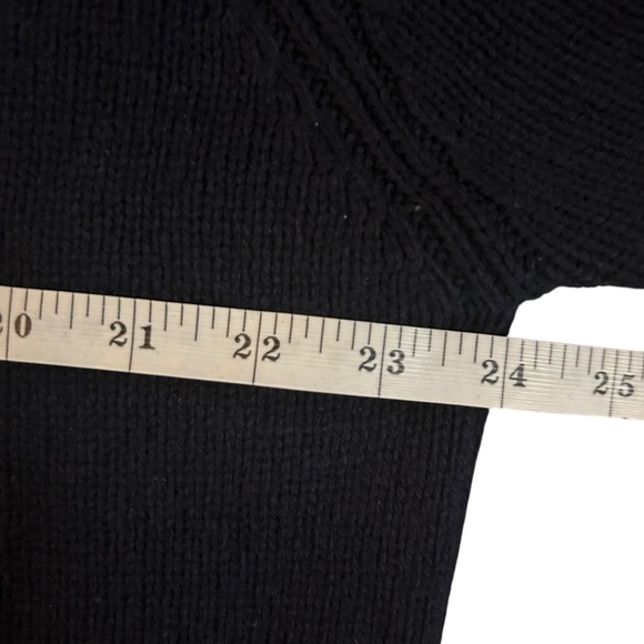 Vintage J.Crew Navy Blue 100% Wool Crewneck Sweater Men’s XL - Picture 6 of 10